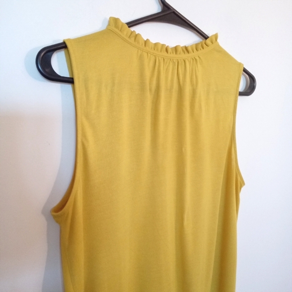 LOFT Sleeveless Blouse with Ruffle Tie Neckline - Picture 6 of 7